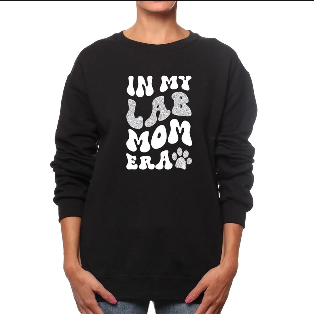Labrador Lab Mom Era Crewneck Sweatshirt Dog Sweater Holiday Pet Love Gift Swift